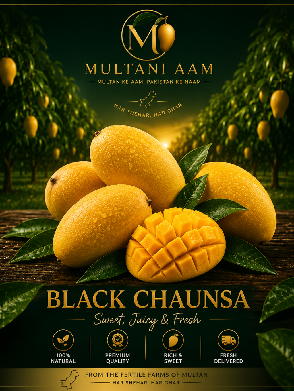 Premium Black Chaunsa Mangoes | Sweetness of Multan
